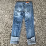 ZARA  distressed ripped cuffed straight leg jeans Photo 10