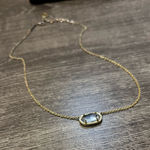 Kendra Scott  gold Light Blue Elisa Pendant Necklace Photo 0