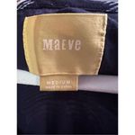 Anthropologie  MAEVE Blue & White Indiga Dress Sz M Tie-Back with Tassels Photo 4