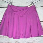 Blogilates NWT Sz 1X Bloom Purple Crisscross Front Slit Skort Photo 0