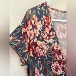 Garnet Hill Floral Wrap Dress Stretch Jersey Medium Photo 4