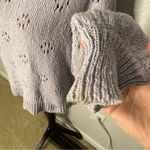 Madewell  Floral Pointelle Pullover Sweater Pastel Purple Size S Cotton Grandma Photo 2