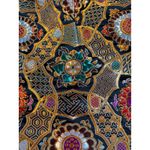 Pretty Little Thing  Brocade Mini Skirt Metallic Floral Zipper Gold Size 10 NWT Photo 13