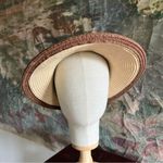 Vintage Woven Sun Visor Hat Tan Photo 1