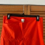 Maeve By Anthropologie Women’s Orange Cropped Linen Stretchy Pull-On Pants Sz 12 Photo 1