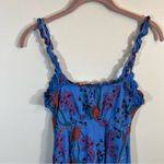 ASTR The Label Women’s Blended Blue Floral Midi Dress Small Photo 10