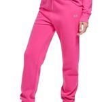 DKNY Sport Metallic Logo Everyday High Rise Jogger in Barbiecore Pink Size XL Photo 0
