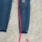 EXPRESS  High Waisted Ripped Skinny Jeans Frayed Hem Light Wash‎ Size 22 Photo 5