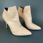 Prima Donna Nude Tan Ankle Boot Bootie Heel Pointed Toe Side Zip Womens Size 9.5 Photo 1