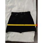 Madewell Black Denim Raw Edge Skirt Size 26 Photo 5