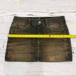 7 For All Mankind  Acid Washed Mini Denim Skirt 27 Photo 5