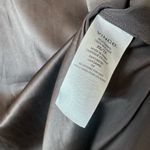 Vince Silk Satin Long Sleeve V-Neck Tunic Dress XS Graphite Grey Silver Photo 8