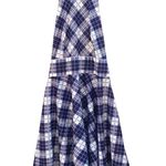 Pacemaker Jr Womens size XS vintage union made blue plaid halter dress Photo 0