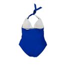 Lands' End Lands’ End One Piece Swimsuit 14 Halter Ruched Photo 1