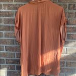 Nine West  Terracotta Button-Down Shirt Photo 2