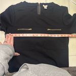 J.Crew  Black Gold Zippered Pockets Zipper Back Dress Size 10 Short Sleeve Photo 2