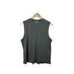 Pact Women’s Organic Airplane Mock Neck Shell in Castor Green Size L Photo 1