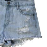 Aeropostale Aero Cheeky Distressed High Rise Denim Shorts Photo 1