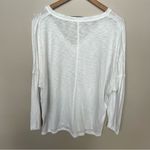 Free People  We The Free On My Mind V Neck Dolman Sleeve Relaxed Shirt White Sm Photo 6