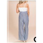 Altar'd State Linen Blend Stripe Jumpsuit Size Small Photo 3