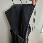 Jay Godfrey Dress Amira sequined mesh gown draped front black cocktail formal Size XS Photo 13