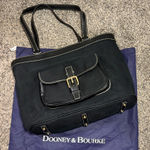 Dooney & Bourke  Black Signature East/West Canvas Shoulder Bag Photo 0
