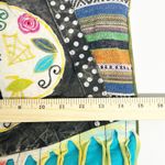 Boho Sugar Skull Shoulder Bag Patchwork Hippie Festival Purse Hobo Crossbody White Photo 9