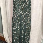 Lotus Threads  New York jumpsuit green lace sz4 Photo 0