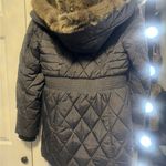 Apt. 9 Gray  warm winter coat.. size medium, accents waist with a fur hood! Photo 1