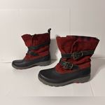 Cougar Originals suede creek duck buckle winter boots women size 7 Red Photo 1