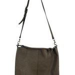 Rebecca Minkoff Crossbody Reagan Leather Hobo Shoulder Bag Smokey Taupe Purse Photo 0