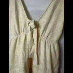 Rue Stiic Anthropologie Linen Ruffle Mini Dress Size L Boho Cream Size L Photo 4