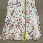 WAYF  Open Back Floral Maxi Dress Ivory‎ L Photo 8