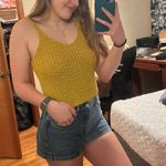 moon&madison Mustard Yellow Sweater Tank Photo 0