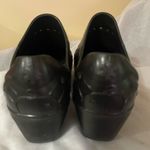 Dansko  Dark Brown Embossed Floral Clogs Photo 3