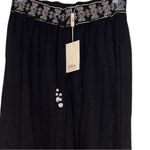 Elie Tahari NWT  All Over Embroidered Cotton Beaded Tie Wide Leg Pant Photo 4