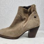 Paul Green  Womens Nora Ankle Boots UK 3.5 US 6 Gray Tan Suede Leather Block Heel Photo 0