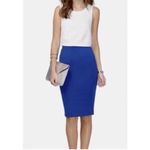 J.Crew 100% Wool No 2 Pencil Skirt Royal Blue Knee Length Fitted Lined Size 4 Photo 6