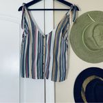 Saltwater Luxe  Beach Vacation Striped Tank Top | Size: XS Photo 1