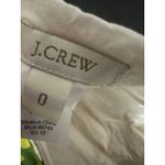 J.Crew  Womens Cream Floral Print Strapless Mini Dress Size 0 Silk Party Event Photo 4