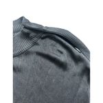 St. John Sport Ribbed Knit Mock Neck Long Sleeve Sweater Top Made in USA Black Size L Photo 1