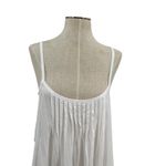 Hanro Juliet Babydoll Nightgown Tank Pintuck Pleated‎ Cotton White Size Small Photo 3