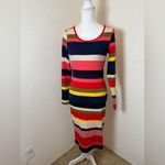 Tracy Reese  colorful striped body con dress, size M‎ Photo 0