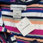 Club Monaco NWT  Dress Summer Stripes Rib Knit Midi Tank Dress Women’s Size Large Photo 9