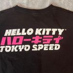 Hello Kitty Black Race Car Tokyo Speed Japanese Graphic T-shirt Photo 7