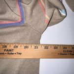 J. Jill Cardigan Sweater Linen Rayon Blend Womens Medium Open Front Tan Stripe‎ Brown Photo 5