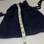 NAVY BLUE NYLON BUCKET BAG DRAW STRING/ROPE CLOSURE Photo 10