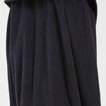 Vintage MARELLA ITALY Wool Angora Shawl Hooded Collar Coat Jacket Size 10 Black Photo 1