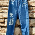 American Eagle  outfitters Distressed & Ripped   HIGH RISE MOM JEANS NWT Photo 0