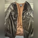 Dennis Basso  Chocolate Velvet Blazer Photo 3